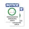 Signmission Designated Smoking Area Sign With Symbol, 7 in W x Rectangle, Vinyl Decal OS-2PACK-NS-D-710-V-10976 - alternate 1